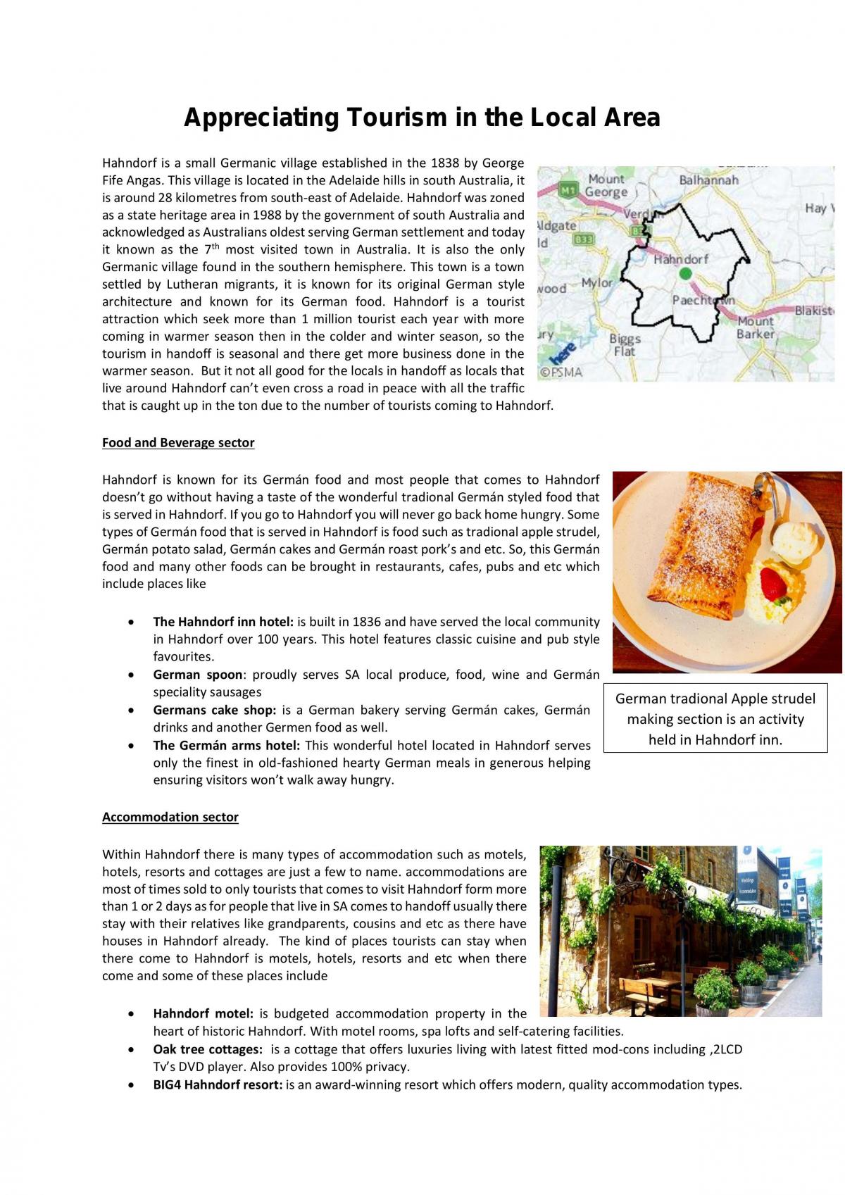 Summative Task-Appreciating Tourism in the Local Area - Page 1