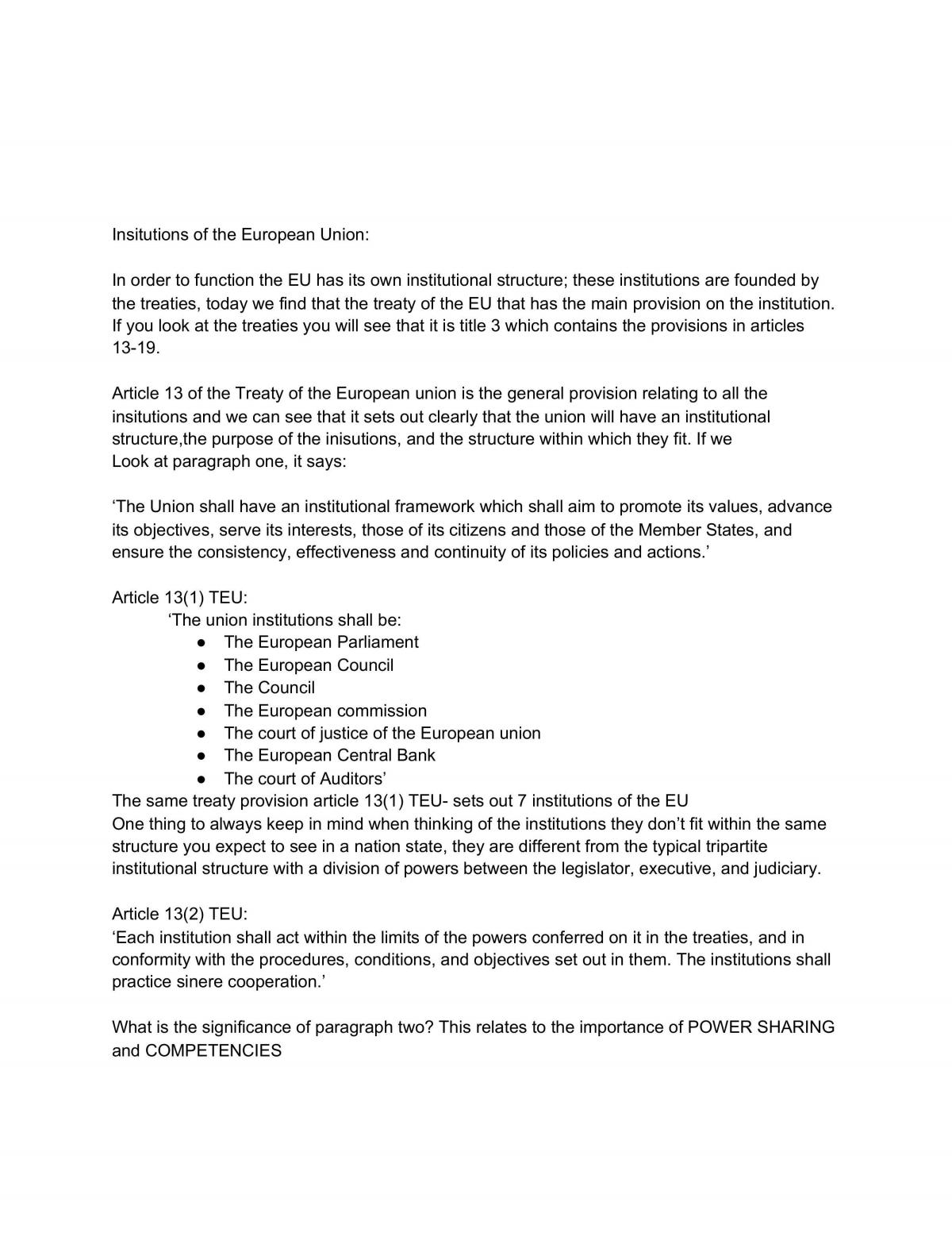 Full set of EU Law Notes from lectures - Page 4