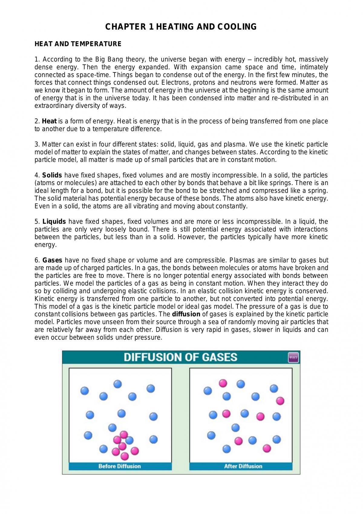 Year 11 Thermal Physics Complete Notes - Page 1