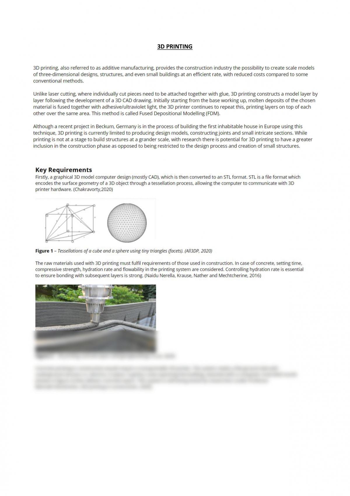 3D Printing Essay - Page 1