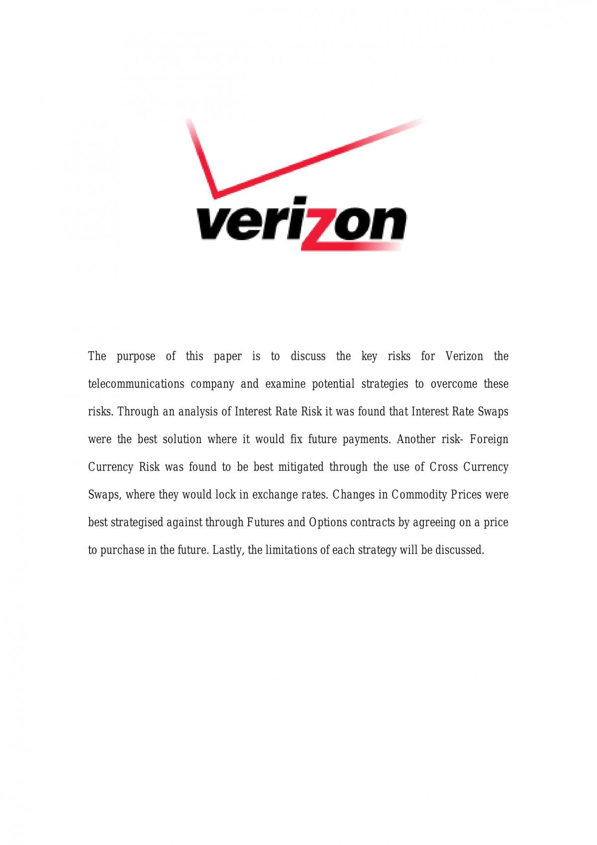 Verizon derivatives  - Page 1