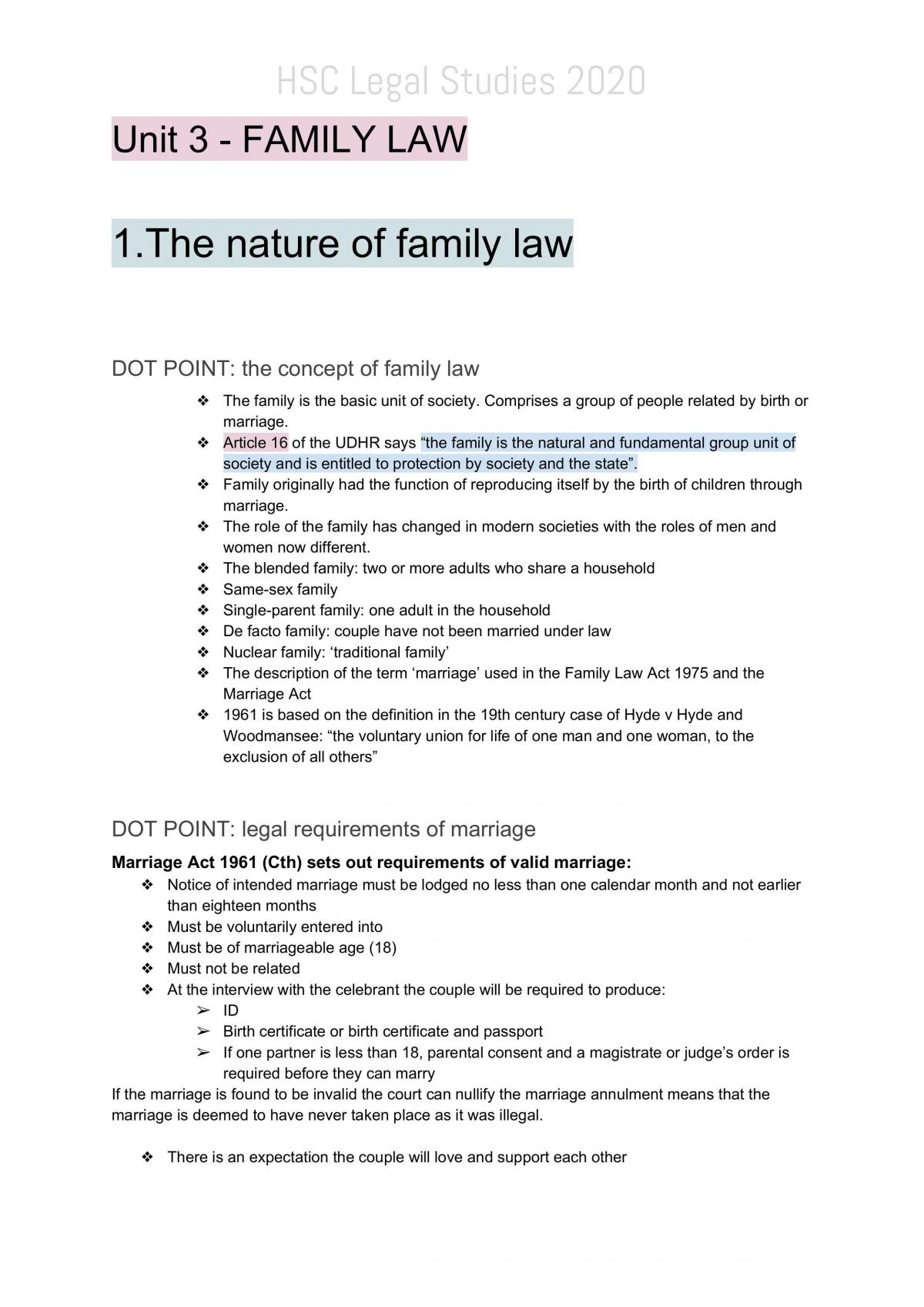 family law dissertation titles