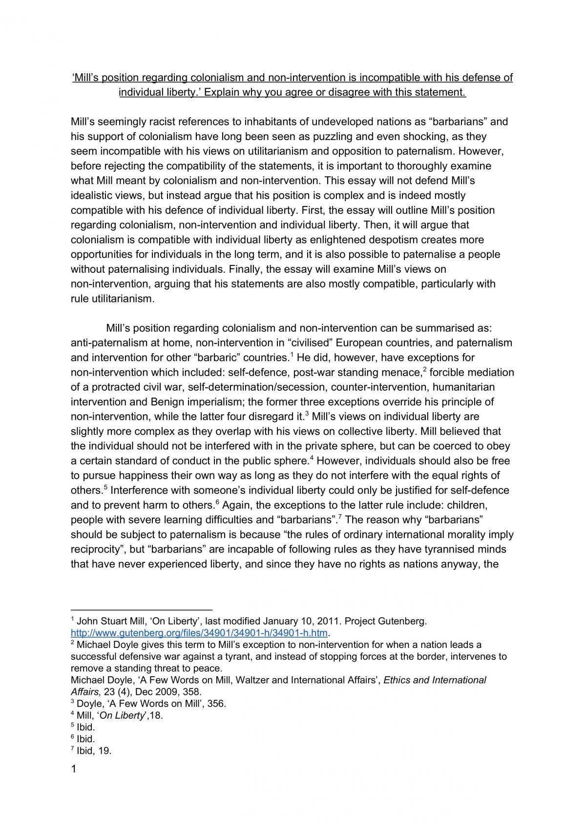 Political Thinkers Essay - Page 1