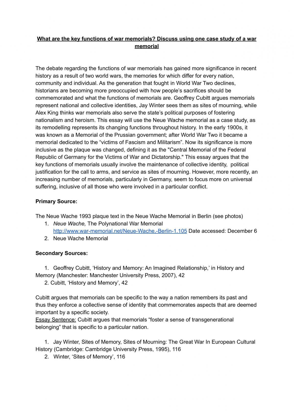 Historian's Toolkit Essay - Page 1