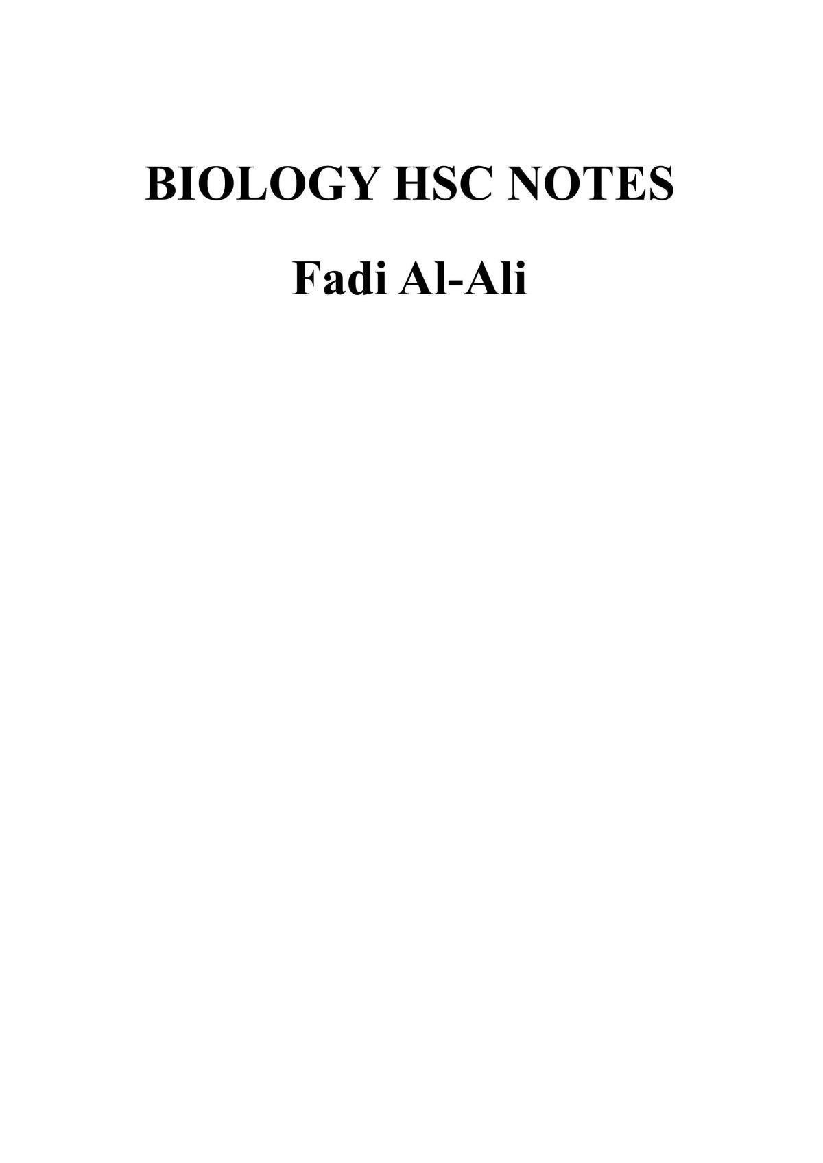 Biology 2021 Notes - Page 1