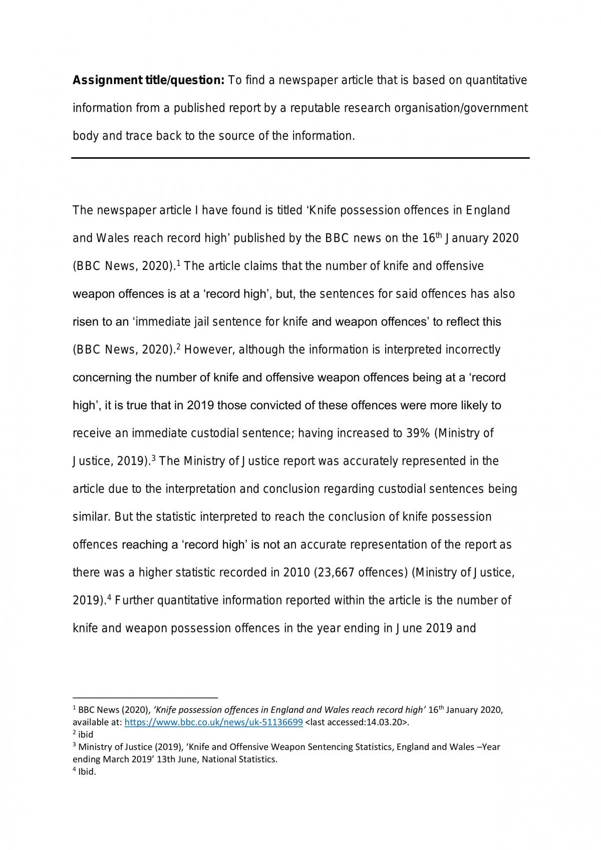Newspaper article project - Page 1