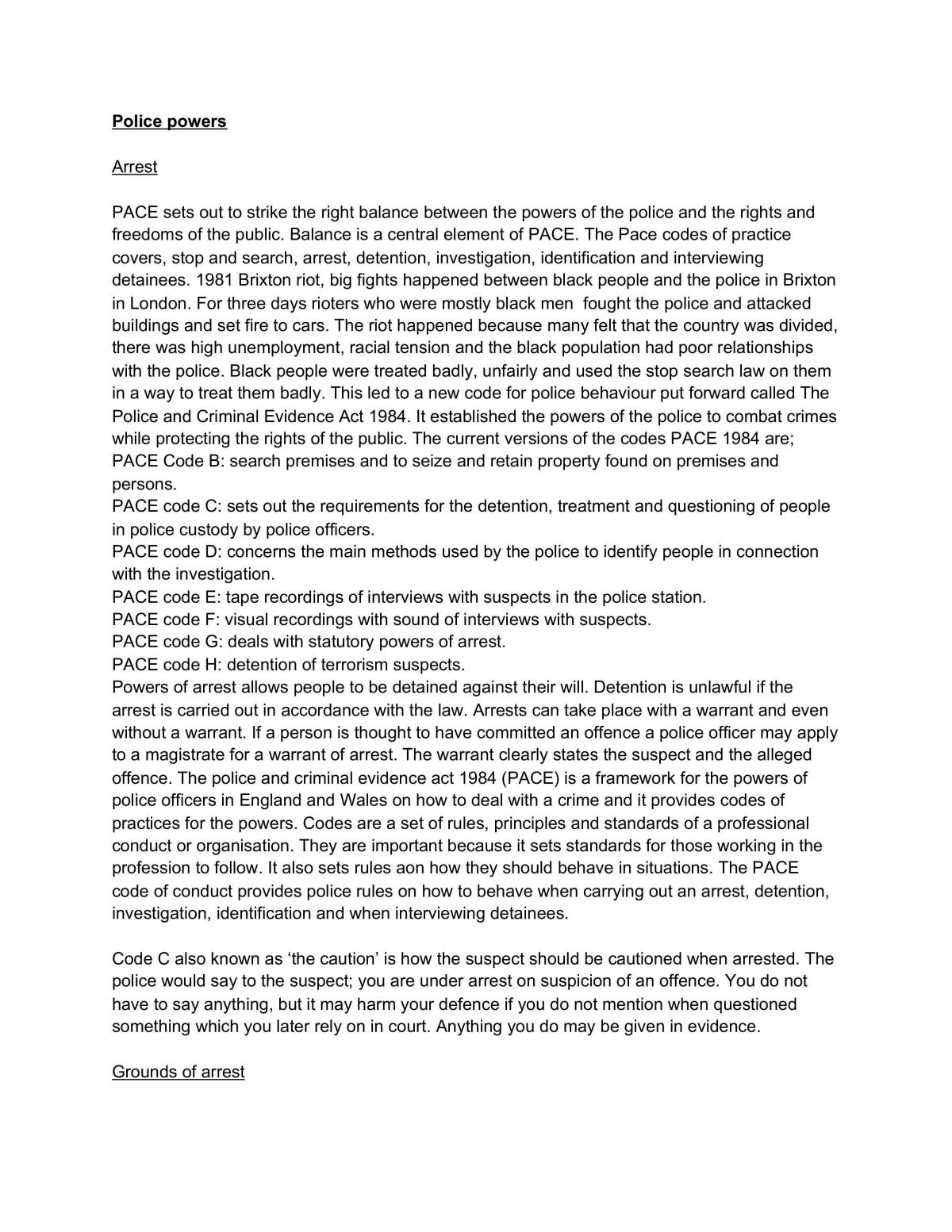 Police powers - Page 1