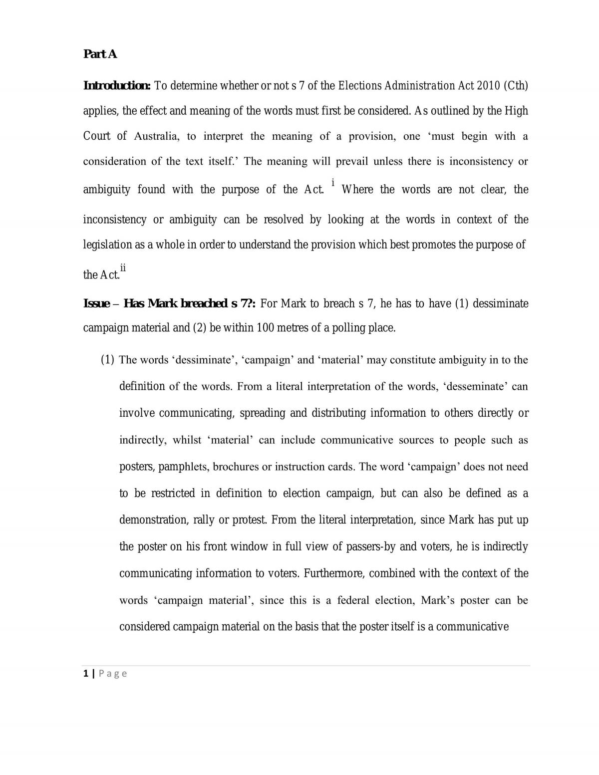 2014 Sem 1 Mid Session Assignment - Page 1