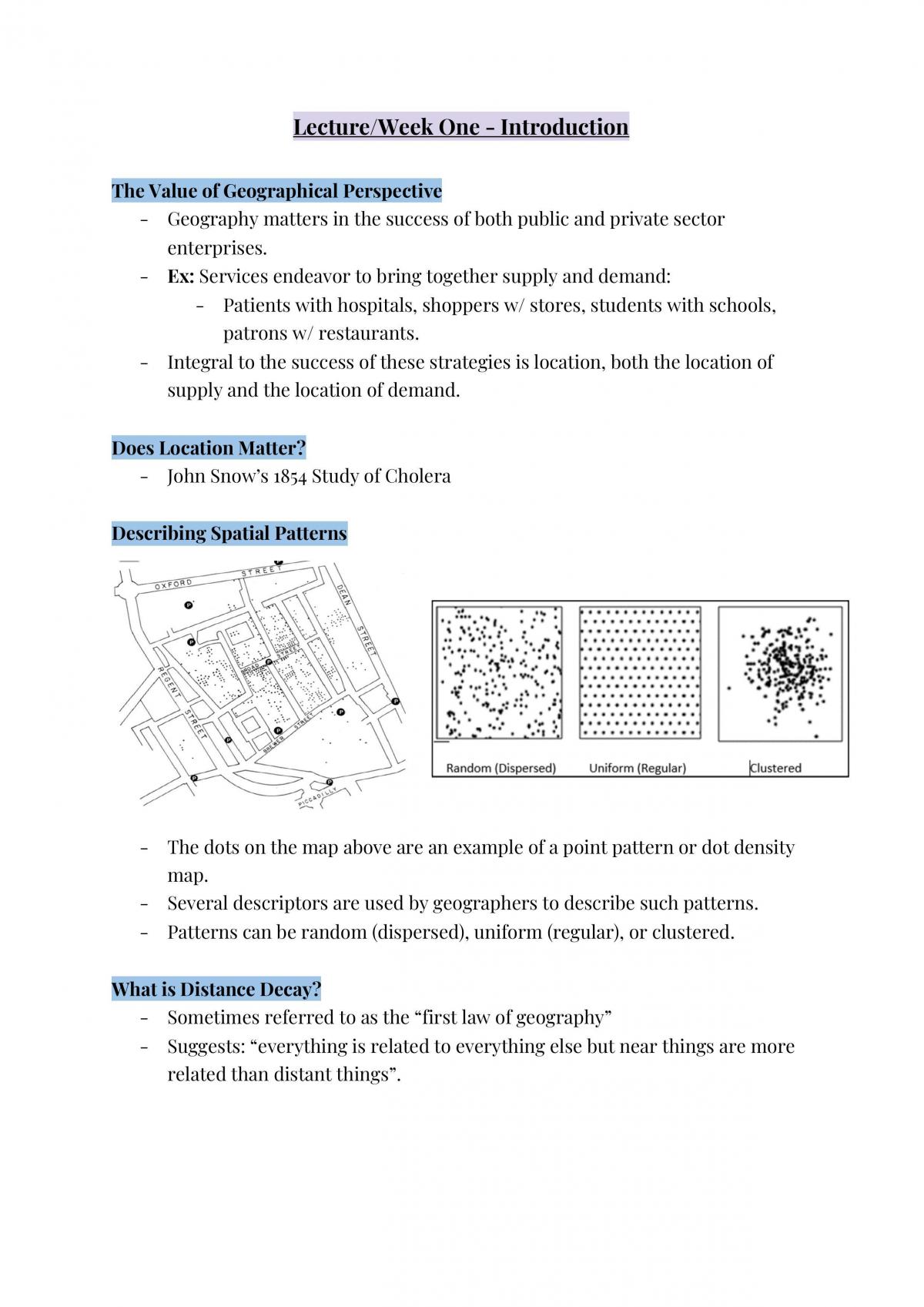 GEO 151 Notes - Page 1