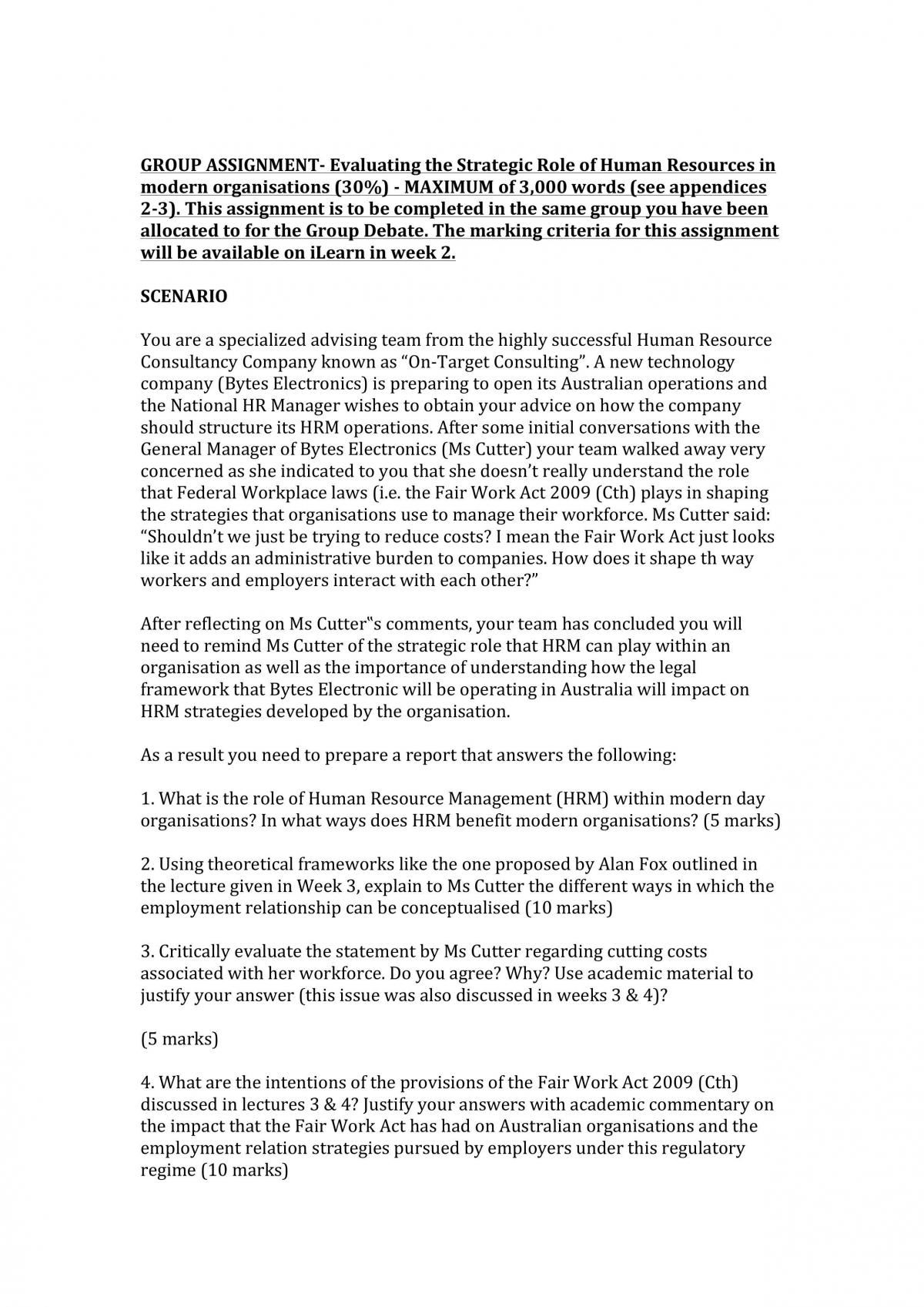 Evaluating the strategic role of human resources in modern organisations - Page 1