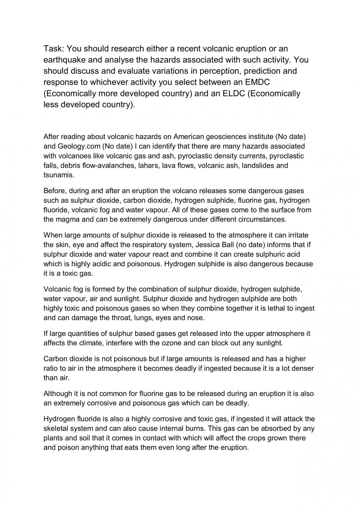 Volcanoes and volcanic eruptions - Page 1