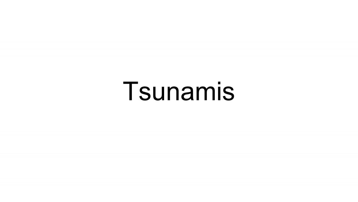 Tsunami presentation - Page 1