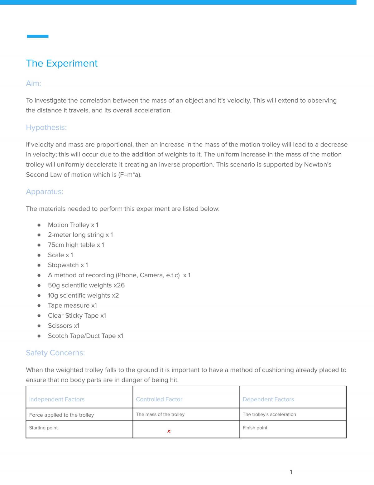 Investigating Newton's Second Law - Page 2