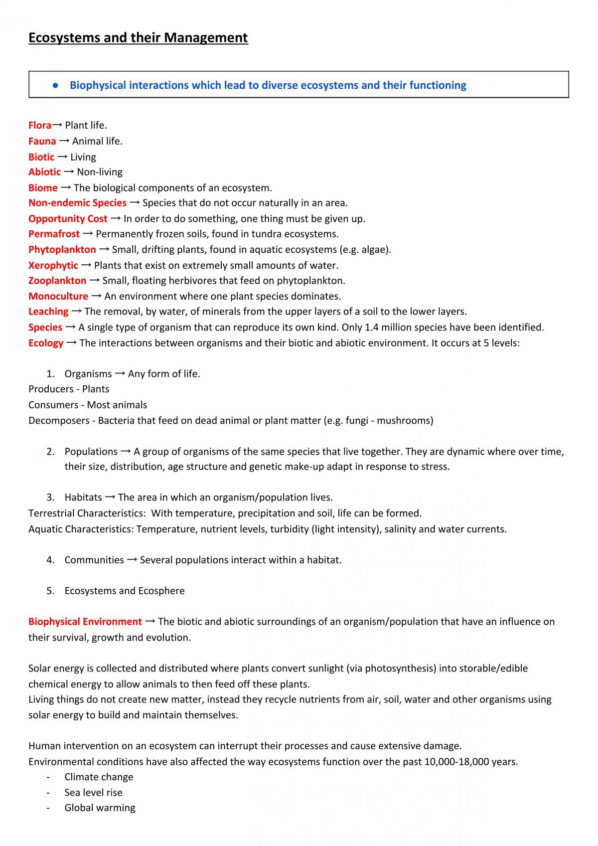 Ecosystems at Risk  - Page 1
