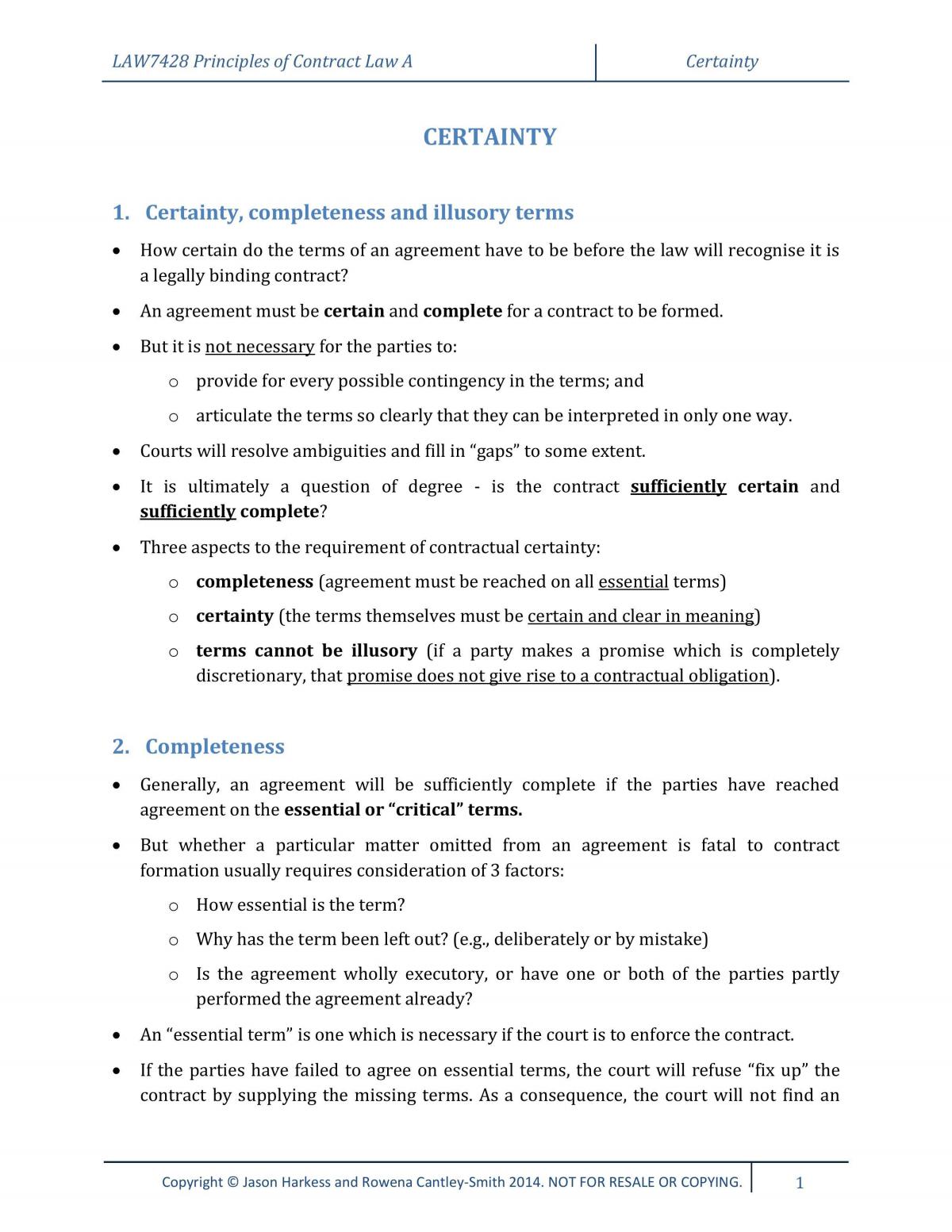 LAW2101_T3_14_CONT - CERTAINTY - Page 1