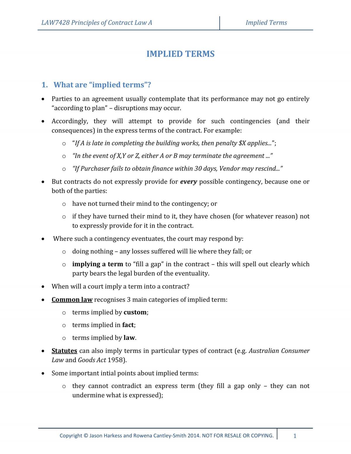 LAW2101_T3_14_CONT - IMPLIED TERMS - Page 1
