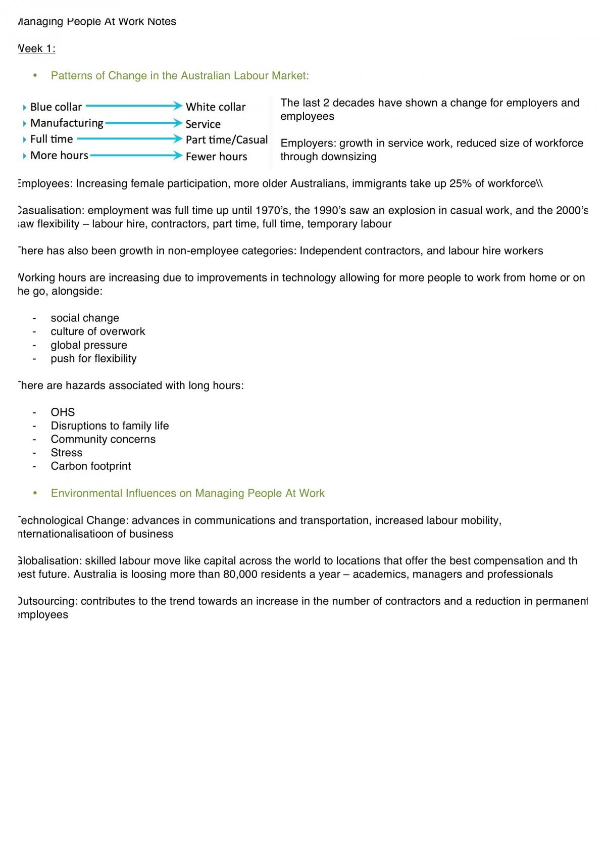 Managing People at Work  - Page 1