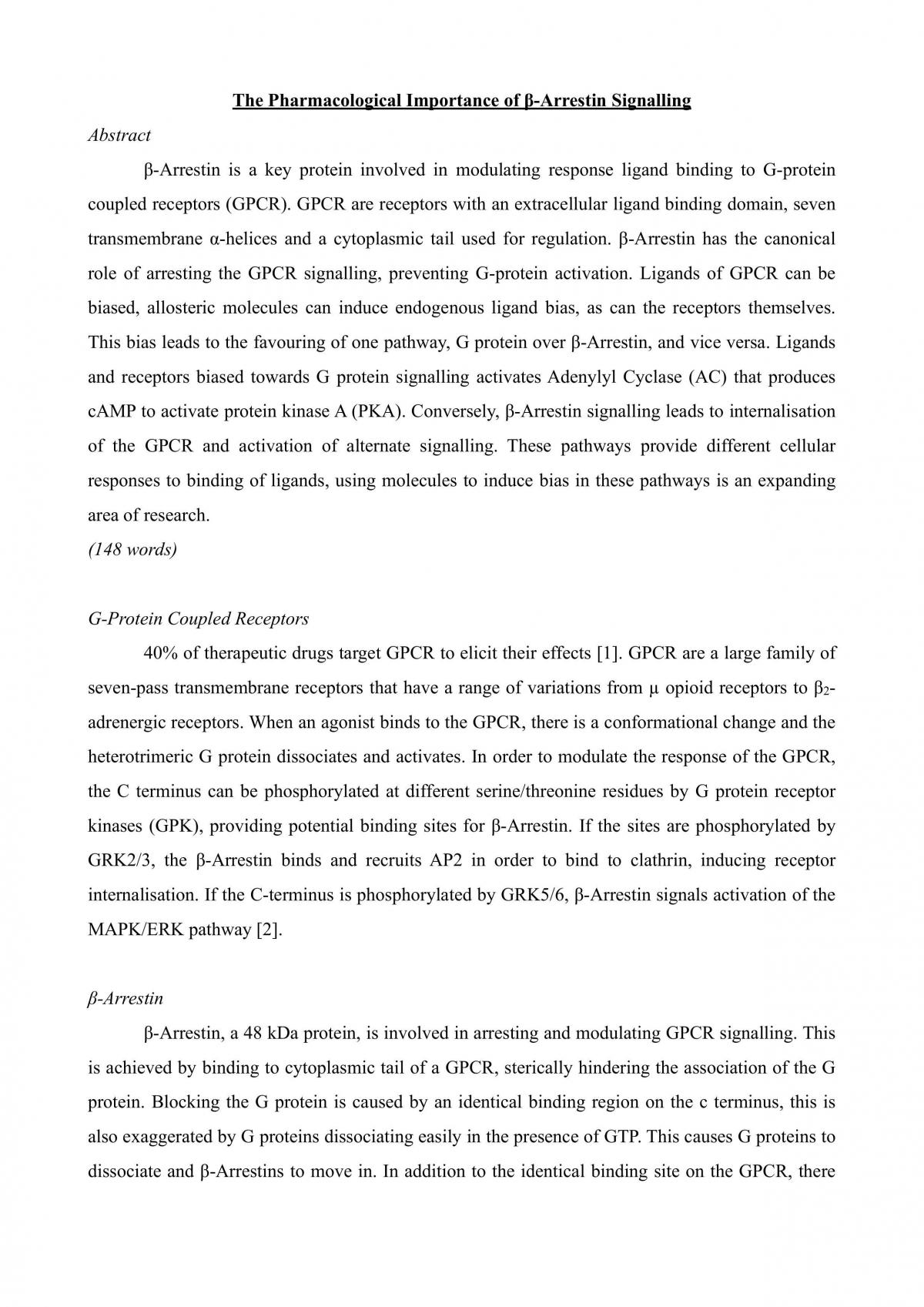 Cellular Regulation Assessment 2 - Page 1