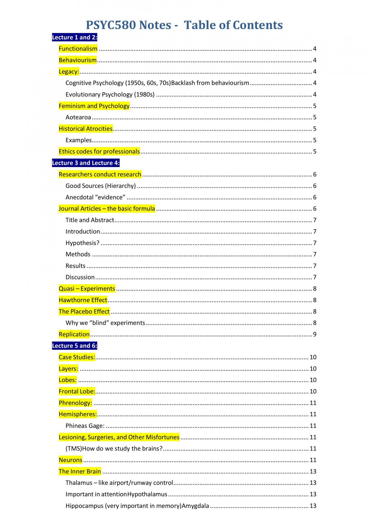 Full Study Notes (Including Lab Sessions) - Page 1