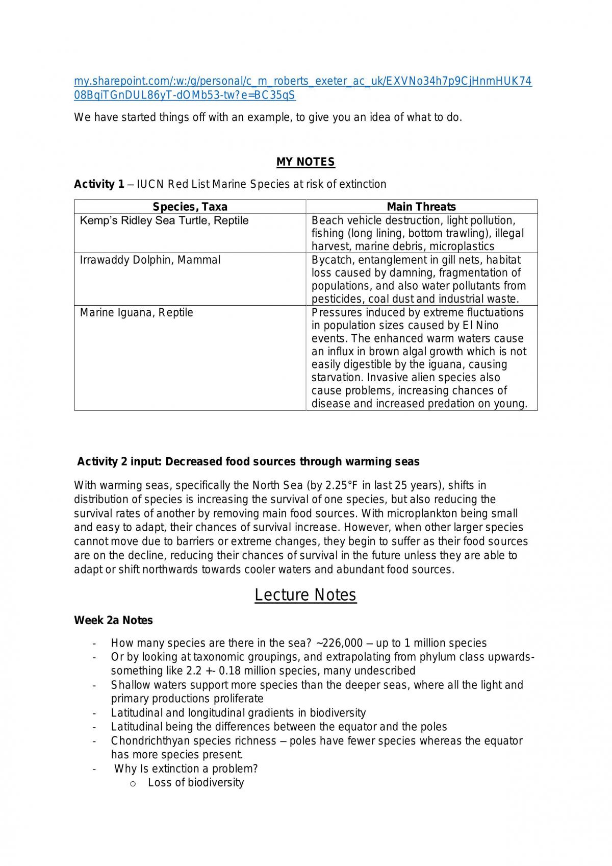 Ocean Management and Conservation Module Notes - Page 4