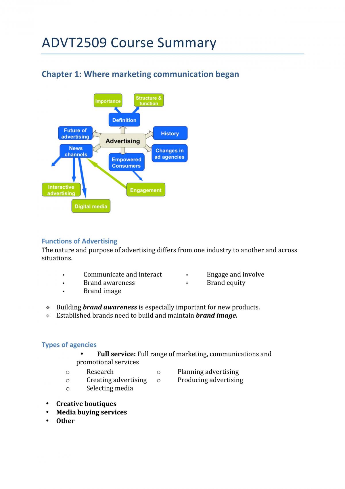 ADVT2509 Comprehensive Course Summary - Page 1