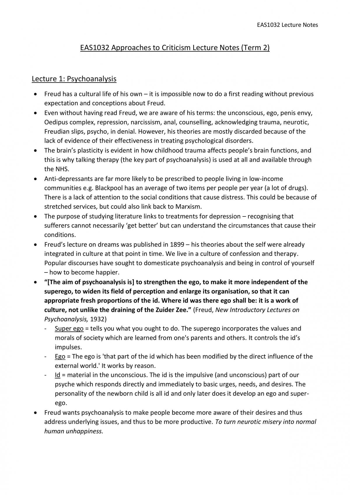 Approaches to Criticism Notes Term 2 - Page 1