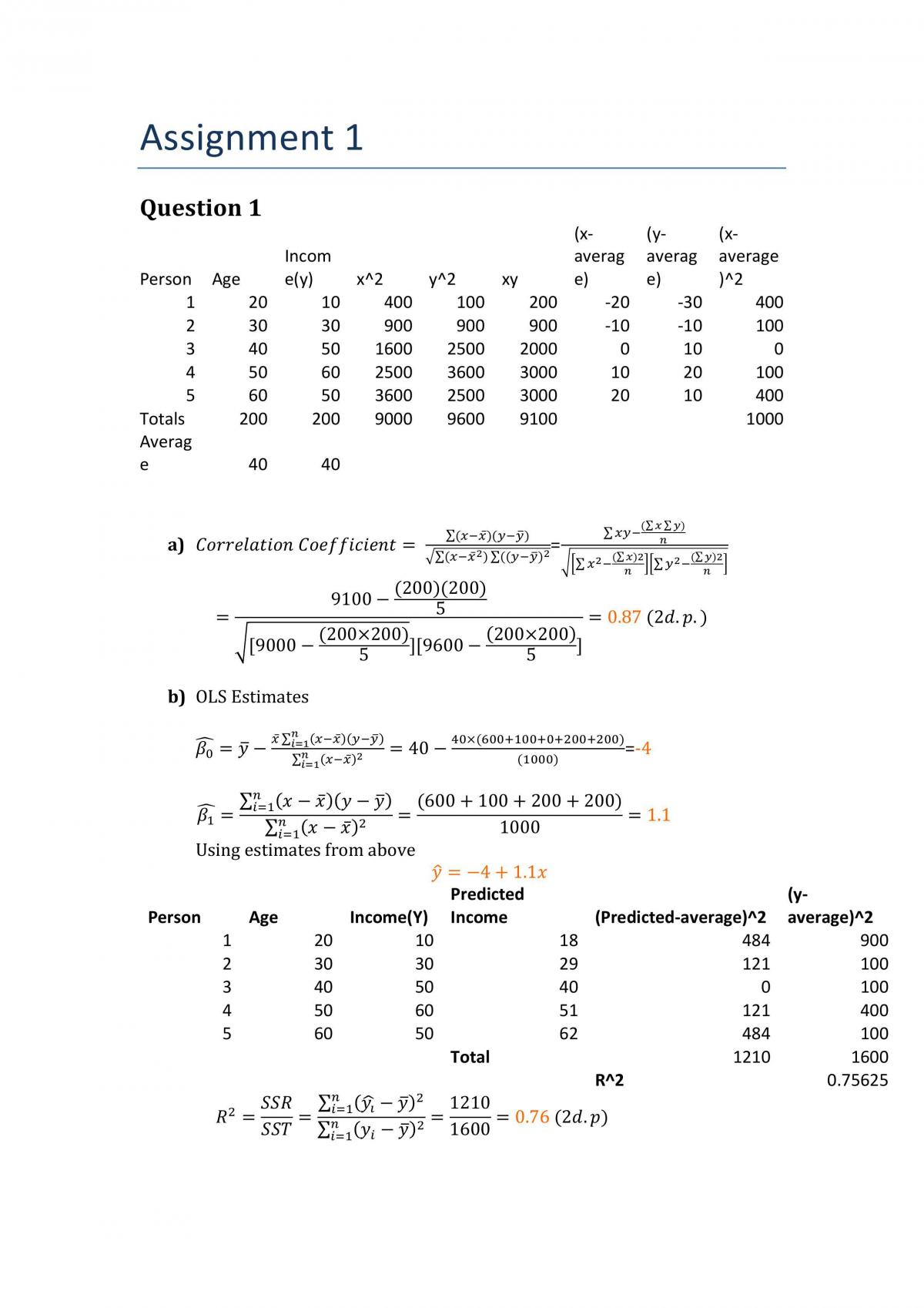 Assignment 3  - Page 1