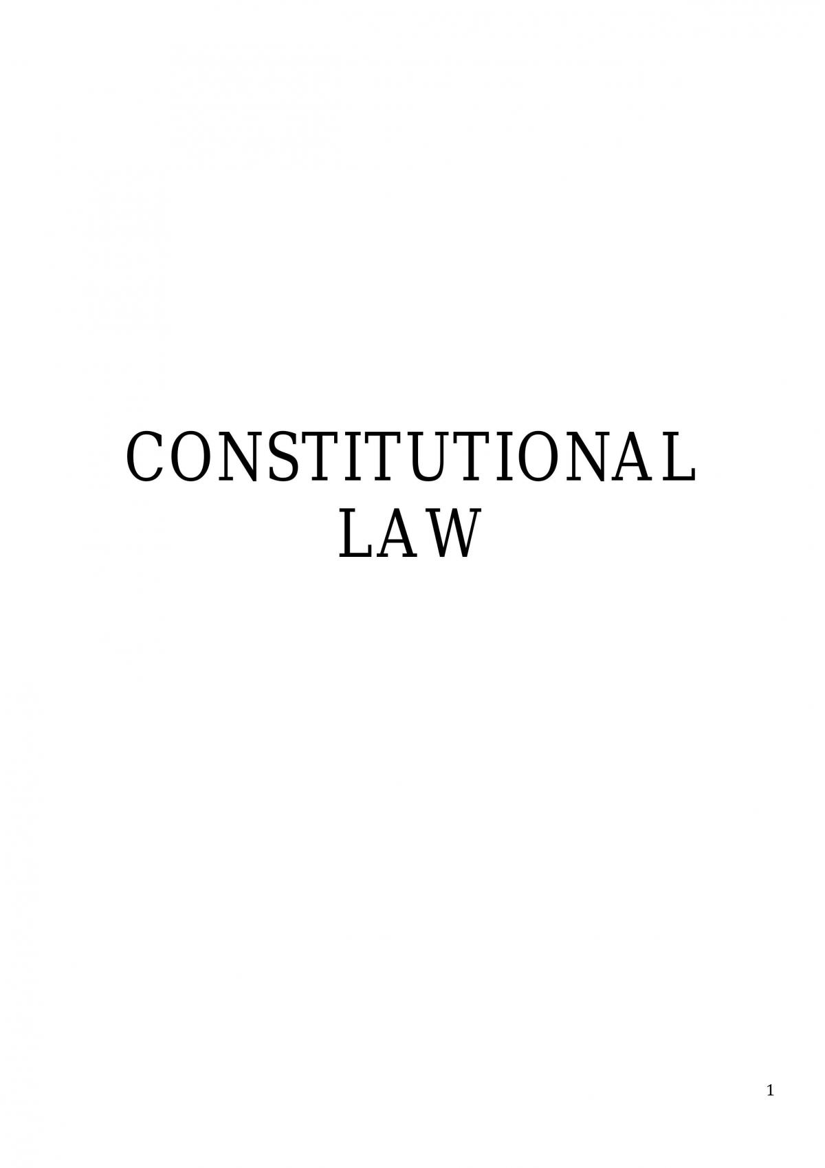 Constitutional Law - Page 1