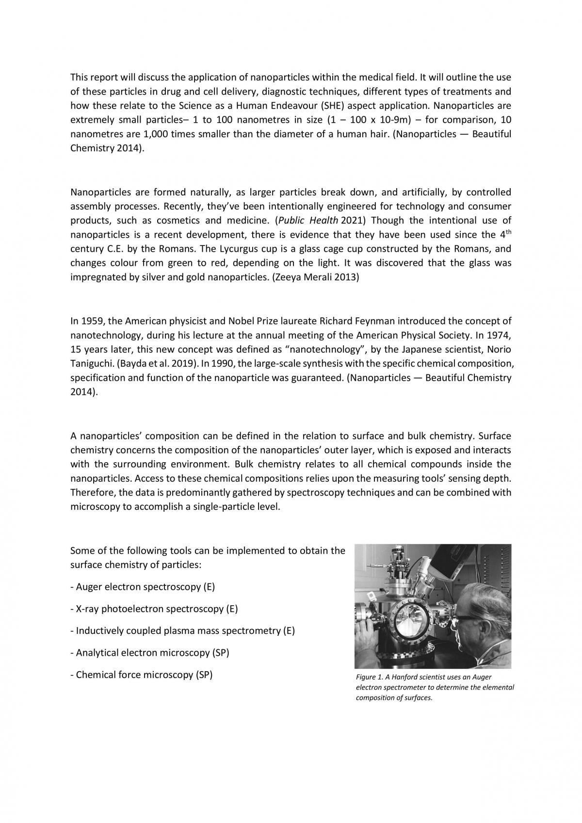 Nanoparticles SHE Task - Page 1