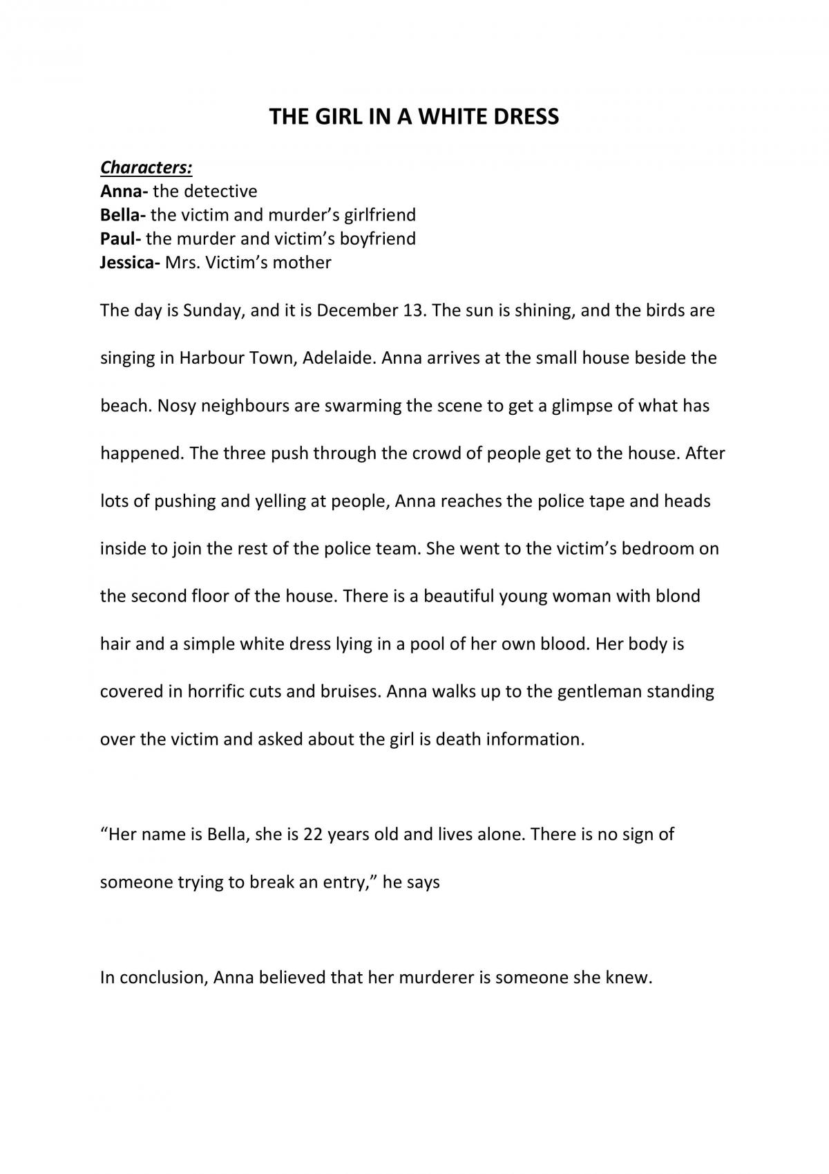 Narrative Writing - Page 1