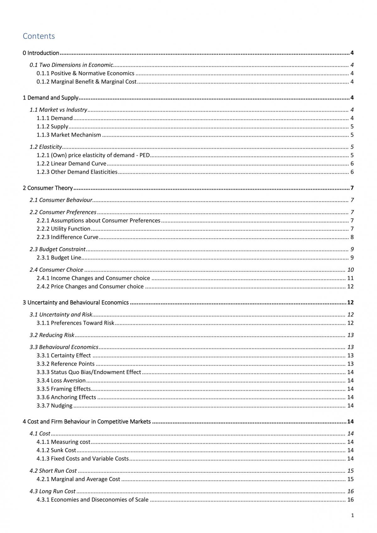 BSP1703 Managerial Economics Full Exam Notes - Page 1