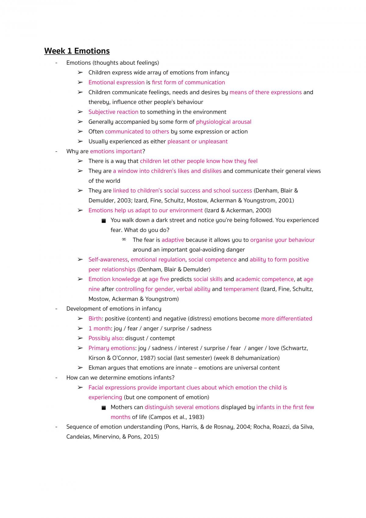 Developmental Psychology with Research Methods 2 Notes - Page 1