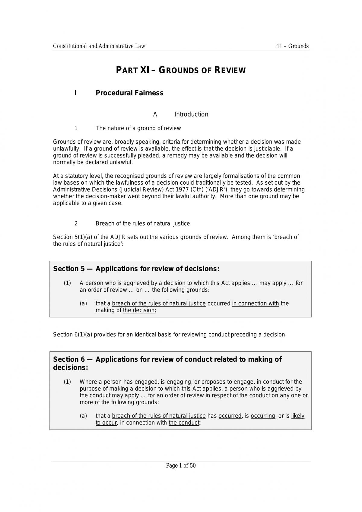 Grounds of Review - Page 1
