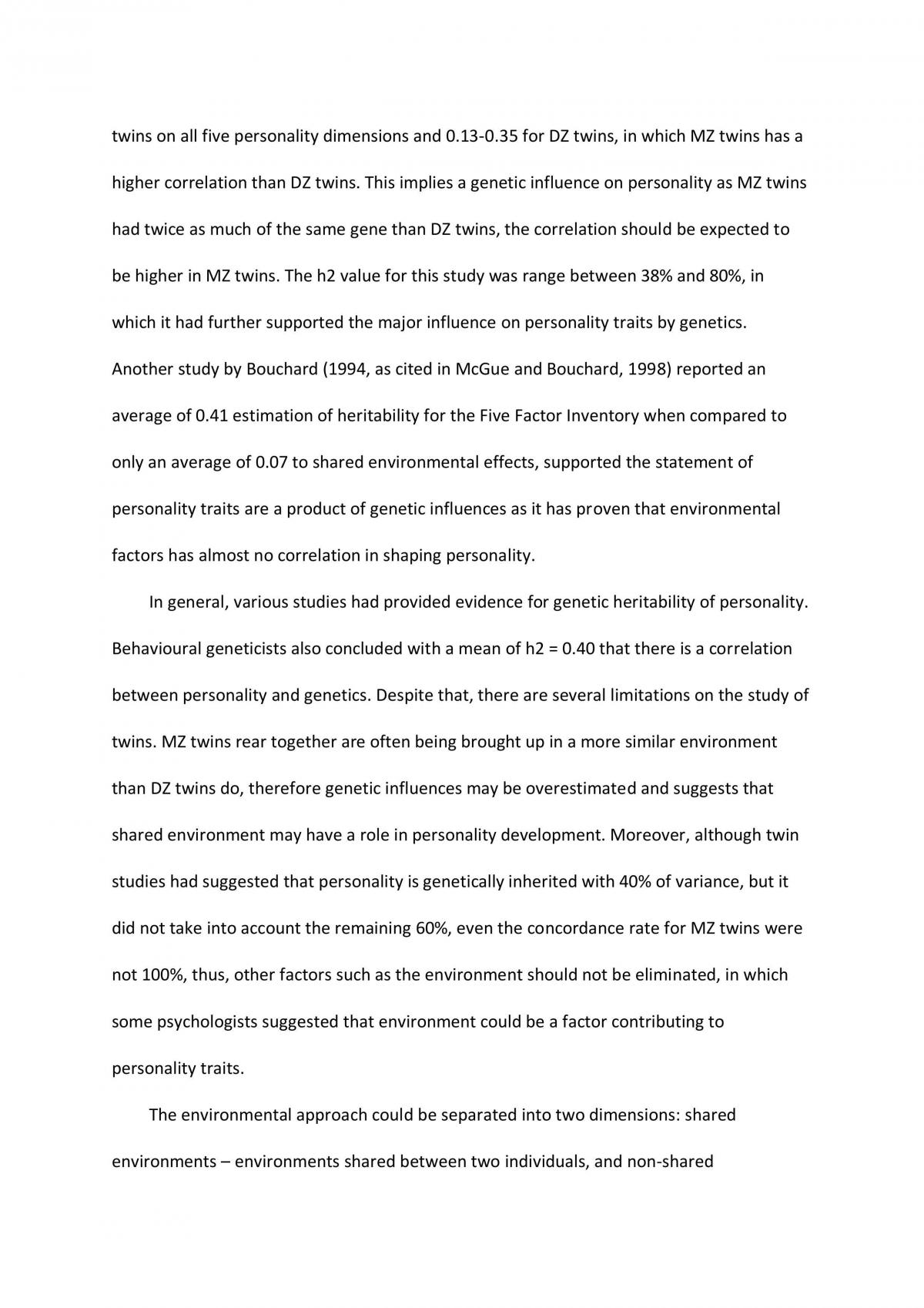 PSY1023 Classics in Personality Theory Essay - Page 2
