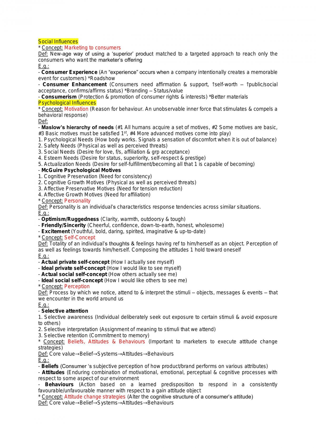Consumer Behaviour - Page 1