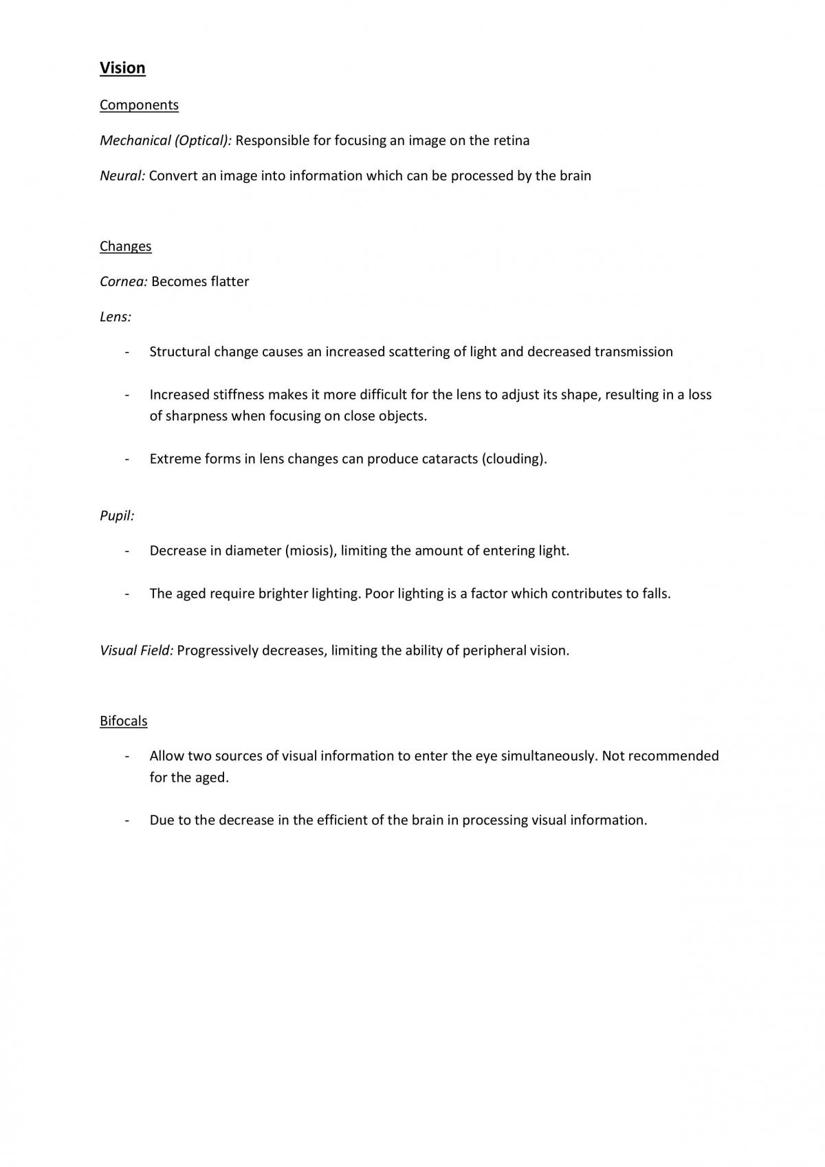 BIOS 1172 Biological Aspects of Ageing Notes - Page 1