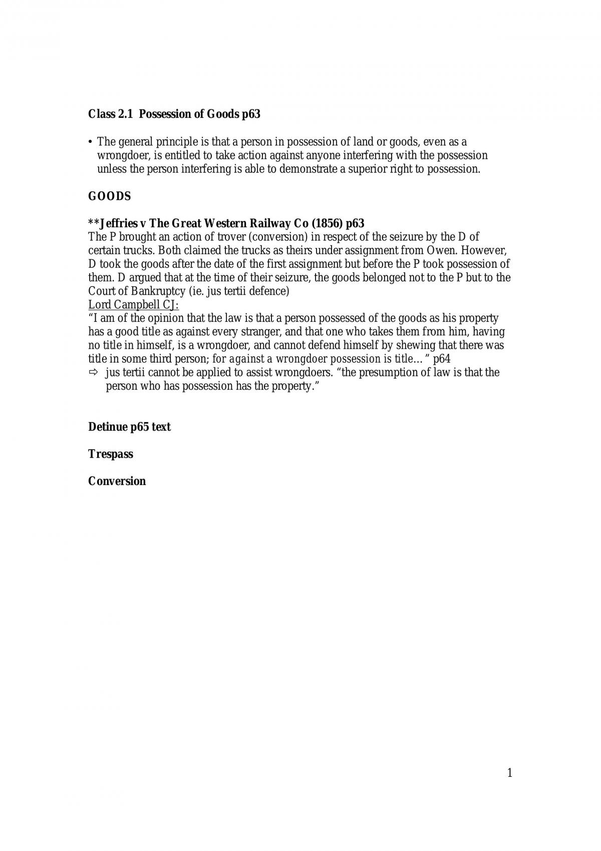 Study Notes For Property 1 - Page 1