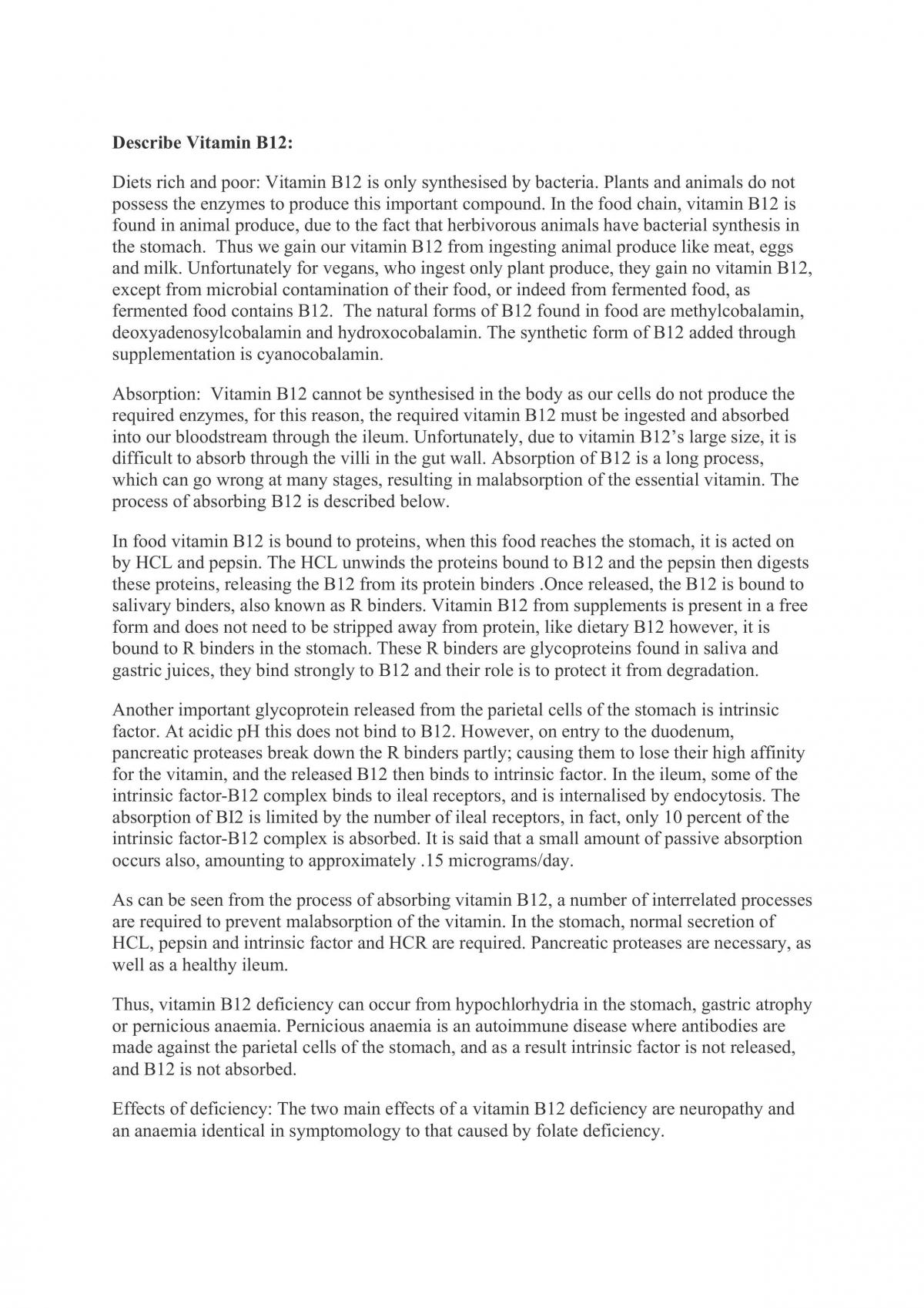 Vitamin B12 and Folate - Page 1