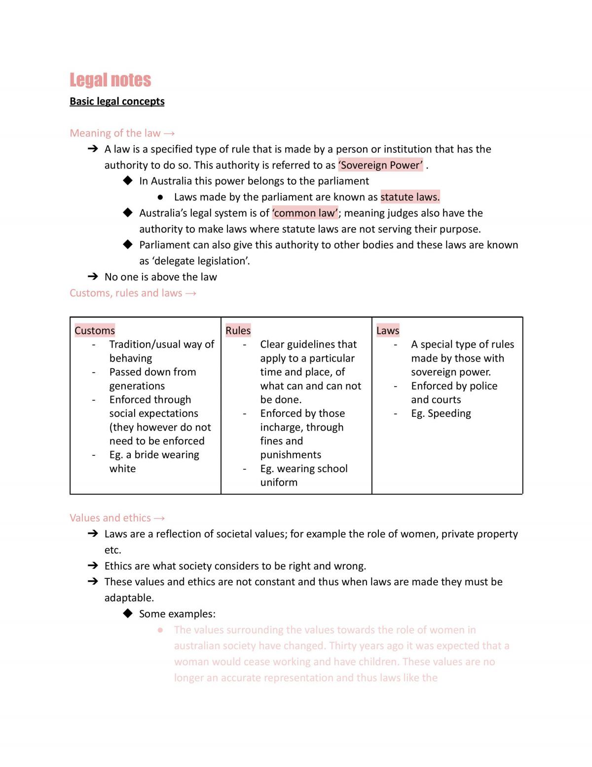 Prelim legal notes  - Page 1
