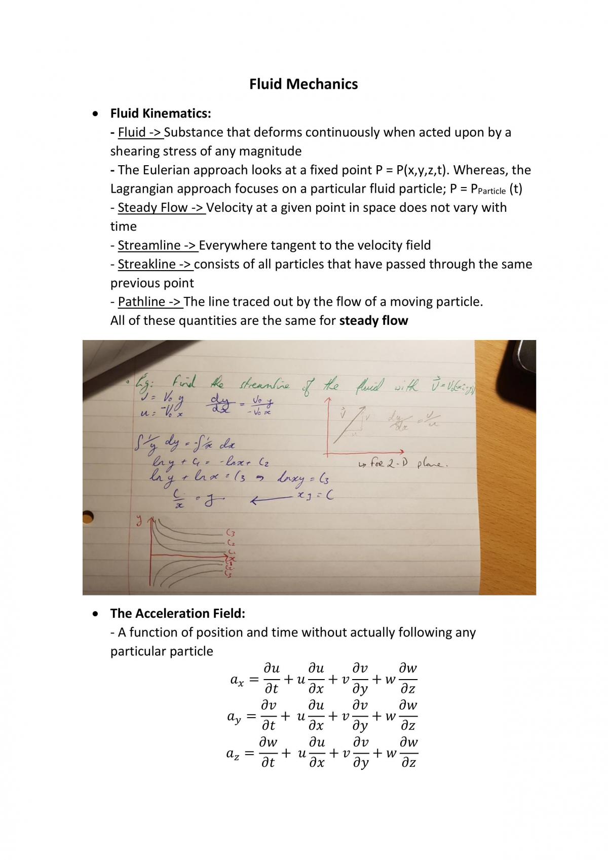 Fluid Mechanics  - Page 1