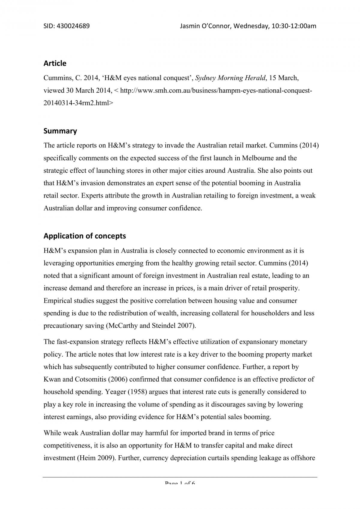 HD MSA - economic environment  - Page 1
