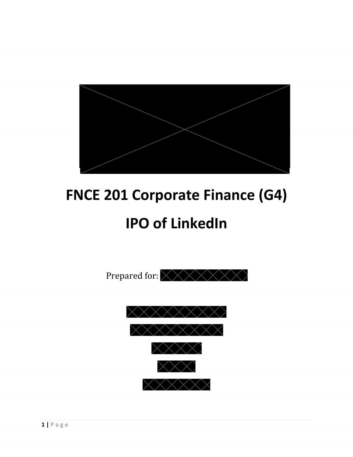 IPO of LinkedIn - Page 1