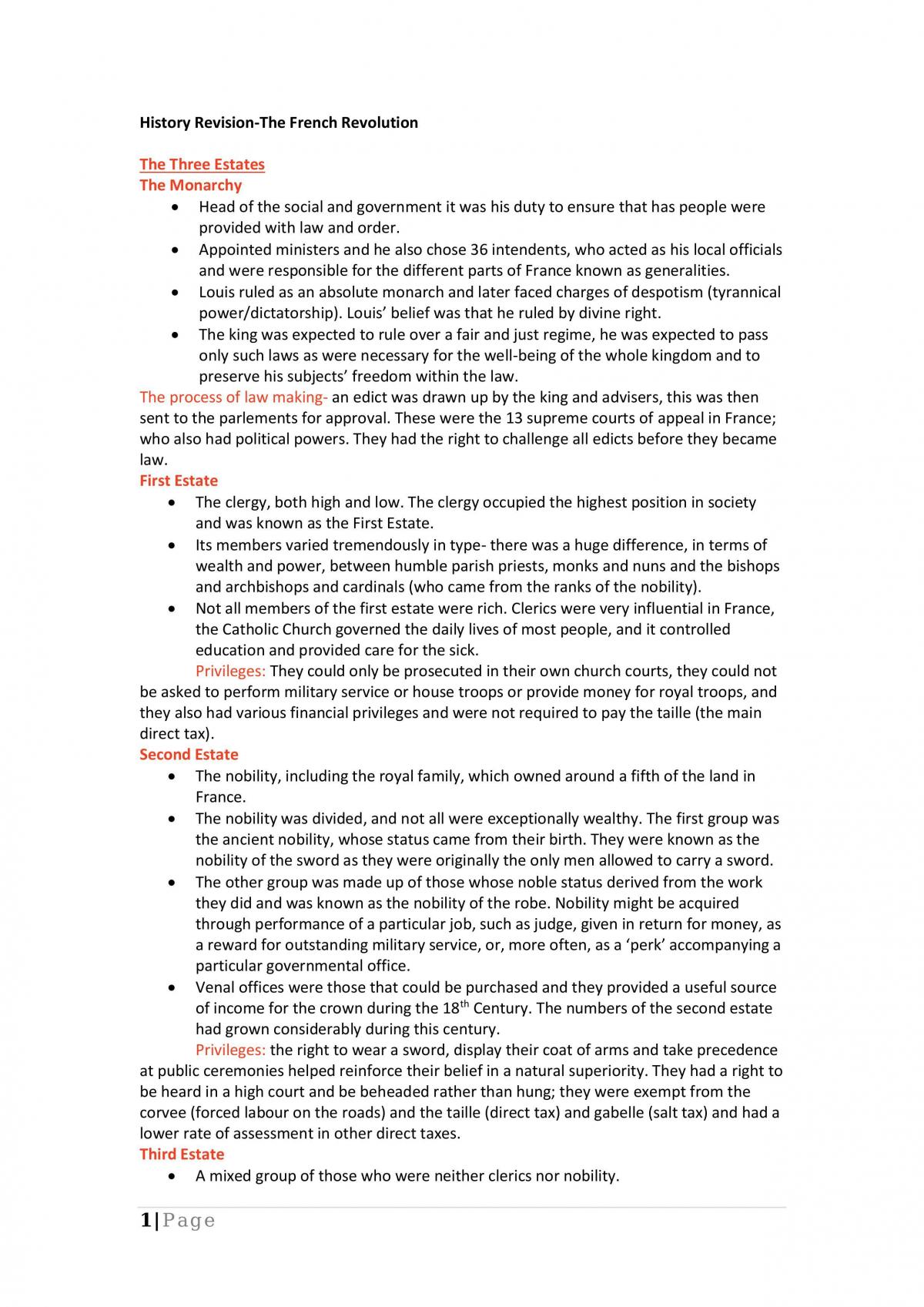 French Revolution - Page 1