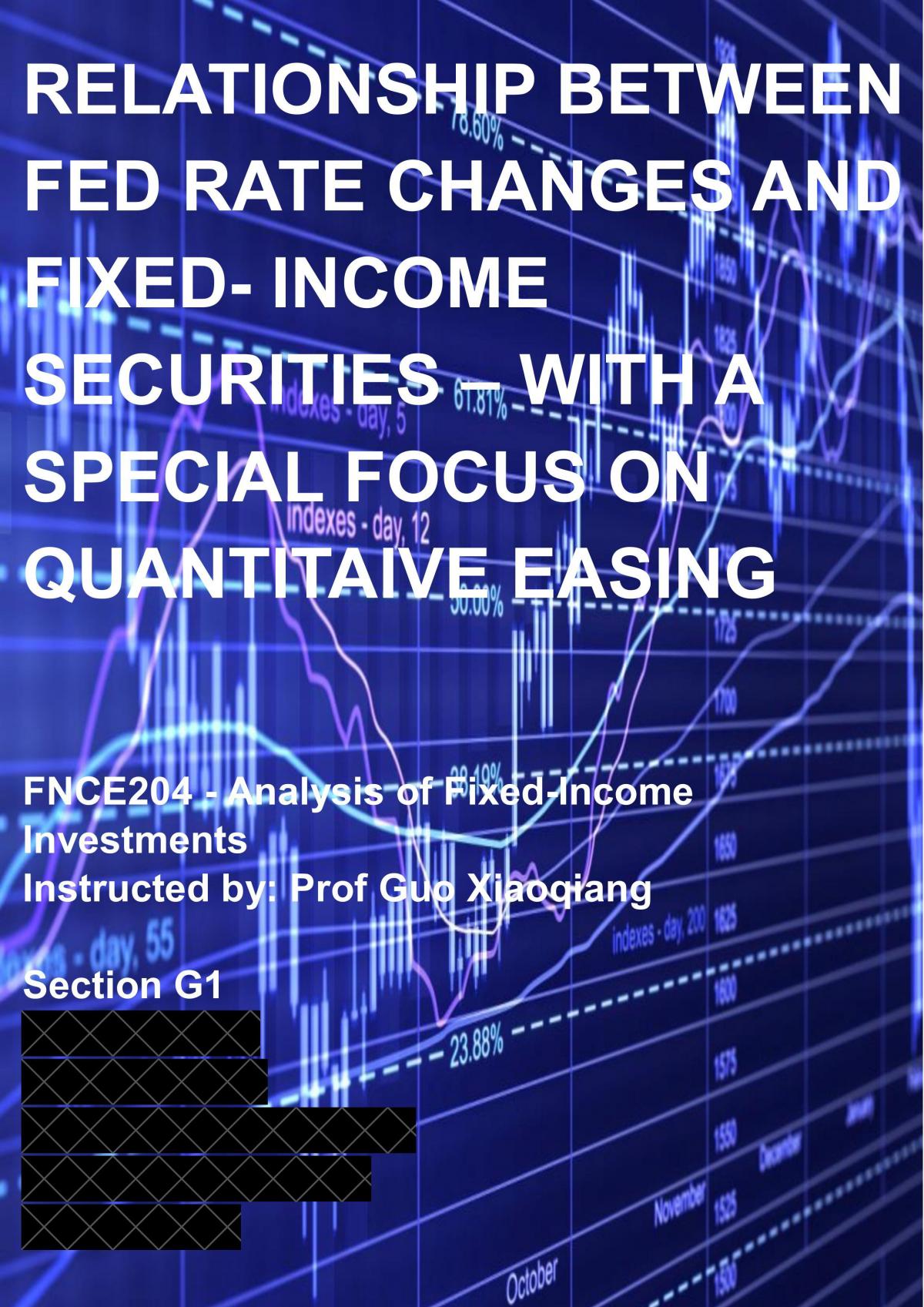 Fed Rate Changes and FI Securities - Page 1