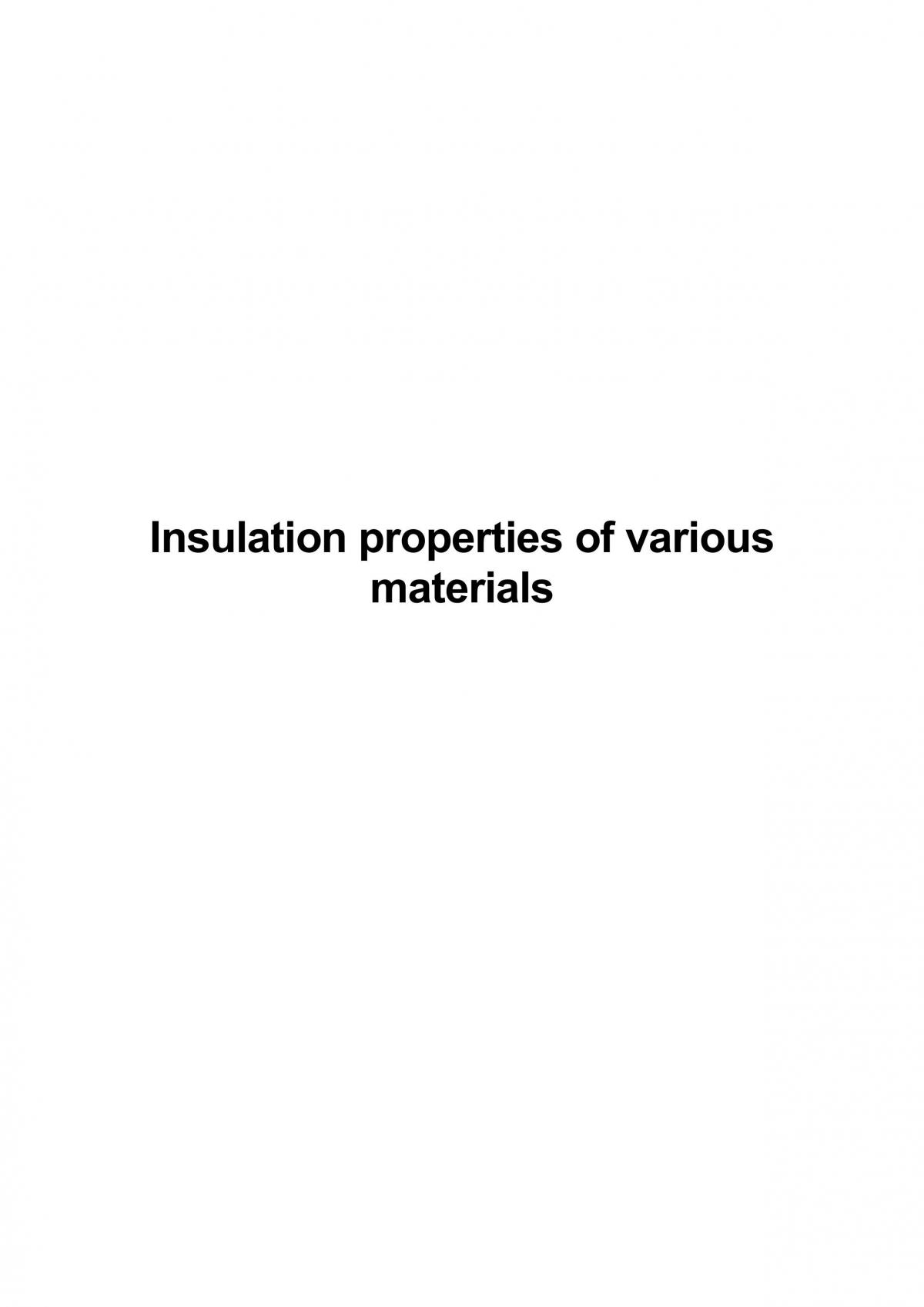 Heat and Insulation - Page 1