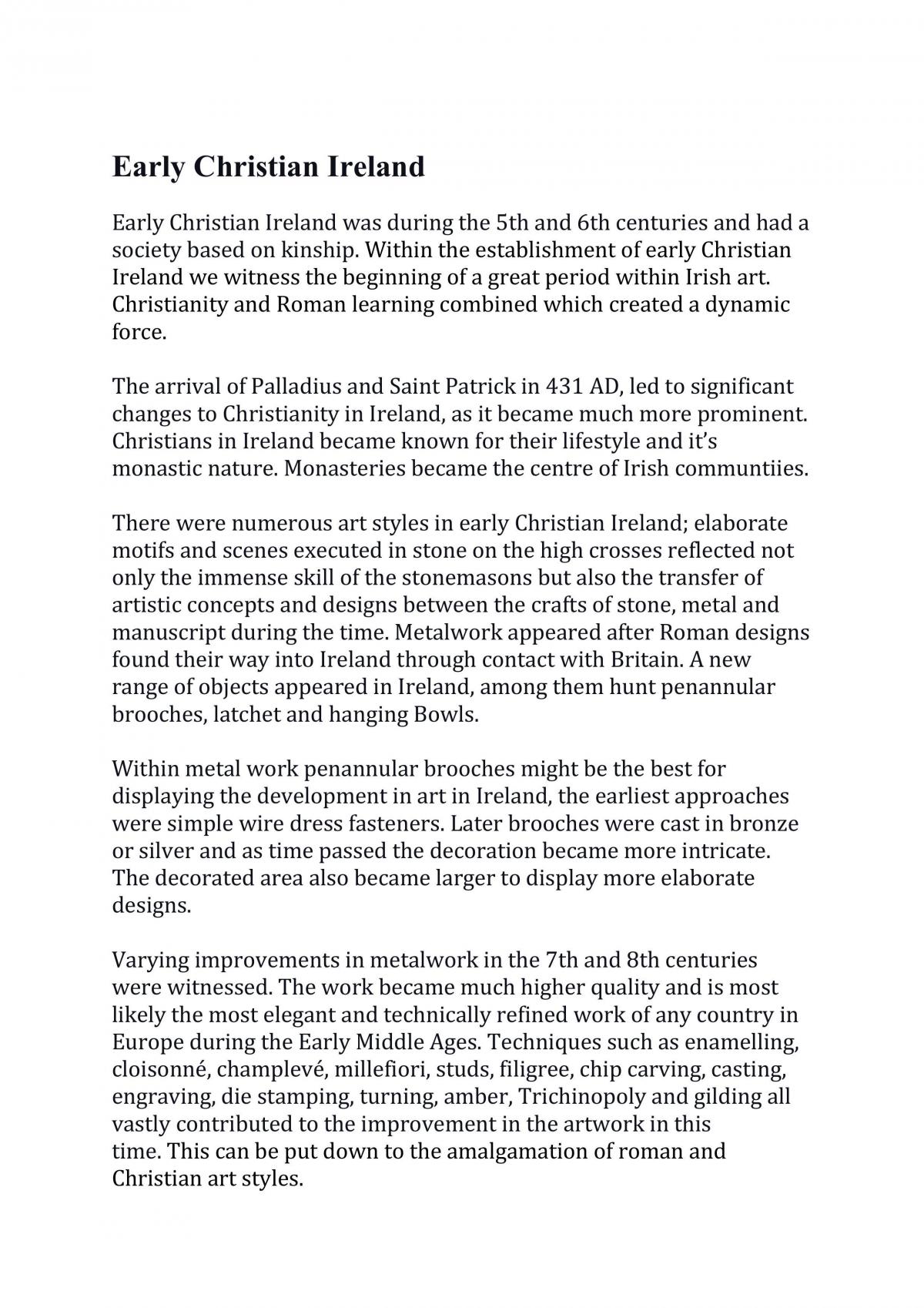 Early Christian Ireland - Page 1