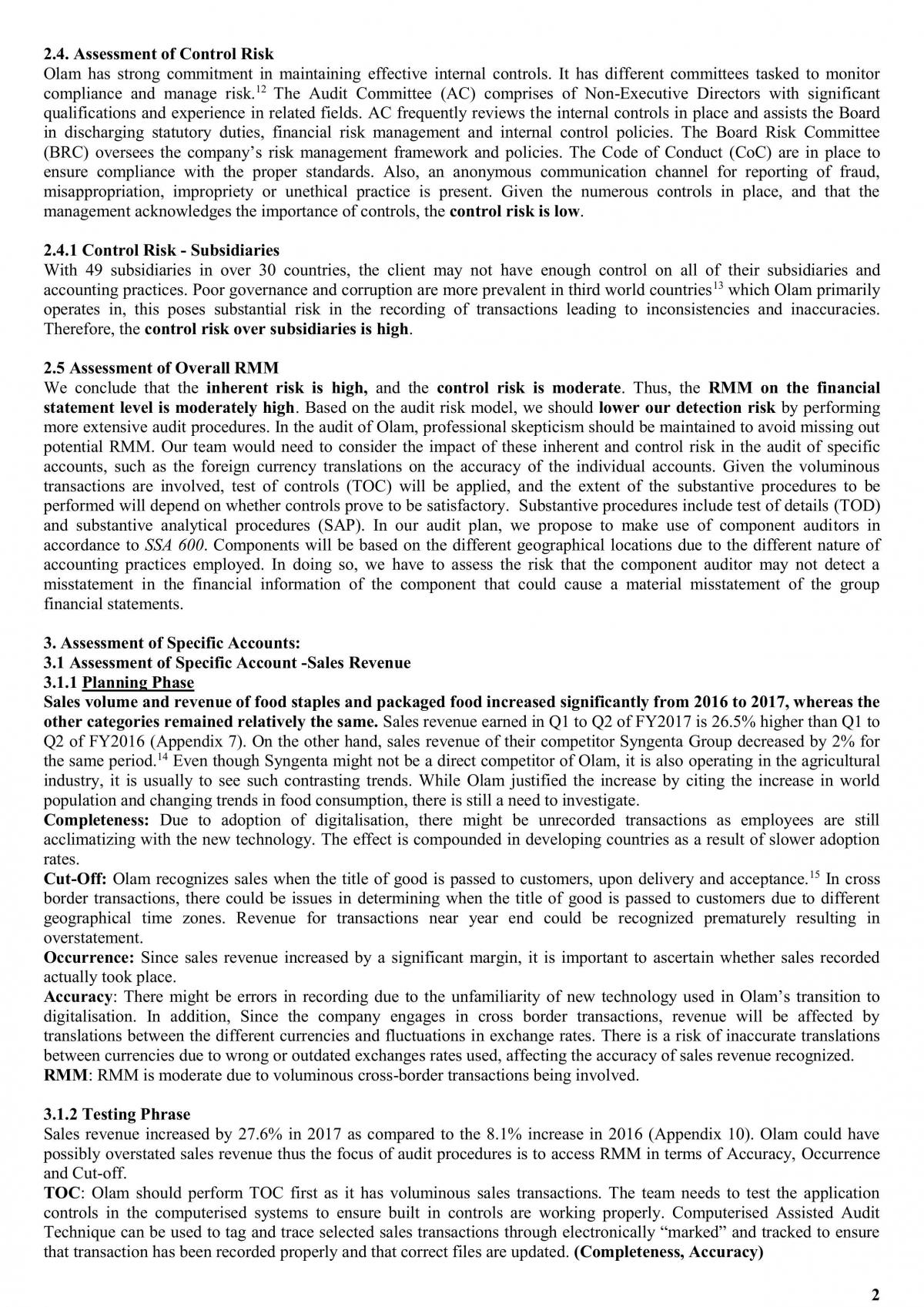 ACC3701 Report - Page 2
