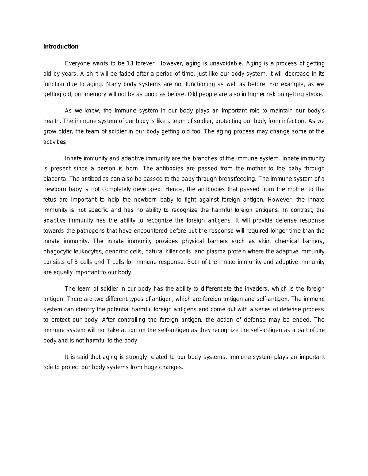 Immunology assignment - Page 1