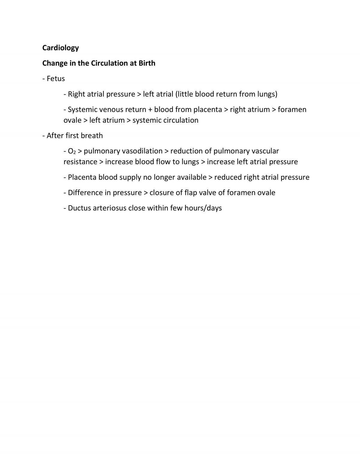 Paediatrics Notes - Page 1