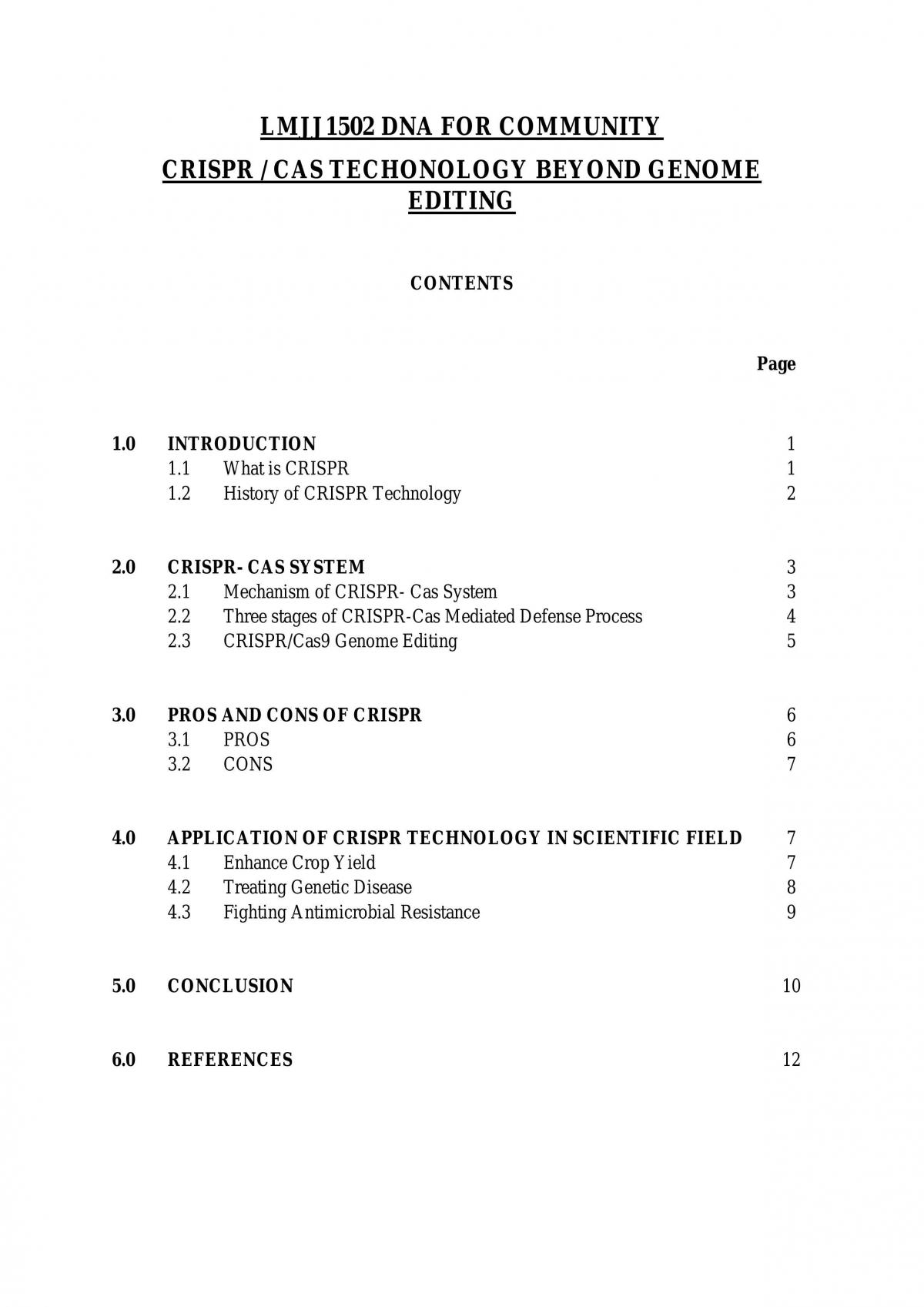 LMJJ1502 CRISPR / CAS Technology - Page 1